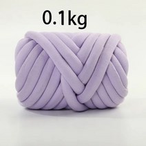 목도리 뜨개실 가방 뜨개질 두꺼운 슈퍼 벌크 청키 원사 손 크로셰 부드러운 큰 면 DIY 팔 로빙 담요용 스피닝 1kg 234301, 0.1kg 자주색 1