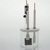 유량계 3 전극 전기 분해 전해 전지 반응 유리병 용기, 7.150ml