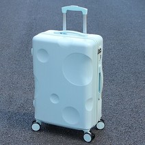 20/22/24/26/28 인치 PC 롤러 트롤리 수하물 화장품 핸드백 레이디/소녀 가방 대용량 여행 캐빈, [04] 하늘색