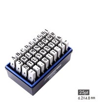 알파벳 스탬프 도장 영어 글자 만들기 세트, 2호 25pt 레터 스탬프 세트