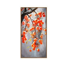 감 나무 주렁주렁 풍경 큐빅 비즈 보석십자수, 60x110