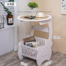 협탁 원목 침대 옆 선반 틈새 테이블 수납 멀티 간단한 사물함 보관 사이드 탁자 인테리어, 조립식, H