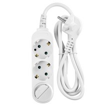 대현 모노케어 멀티탭 3구 접지 1.5m 3m 5m 10m 10A 1800w 전기연장선 전선형, 1개