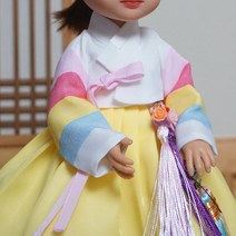 인형 한복 DIY 분홍 색동저고리 세트 MSD SD 60cm 구체관절인형, 원단만, msd~45도리스돌