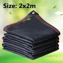 12 핀 차양 비율 90 자외선 방지 HDPE 색 그물 발코니 정원 온실 다육 식물 수영장 양산, 2x2m