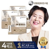 국내산 곡물 38 발효효소 4박스 (3g x 120포), 단품, 단품