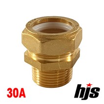 국산 스텐 주름관 밸브 소켓 30A / KC인증 밸브소켓30 발브 신주 황동