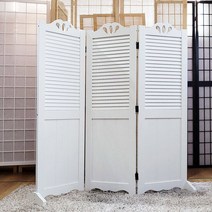 갤러리 패널 미니 3단 원목 인테리어 파티션 낮은 접이식 가림막, 색상:내추럴