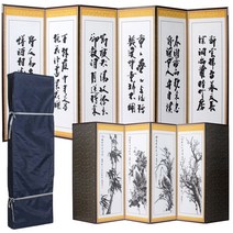 남원공방 제사용 6폭 병풍 미니 125 추사 - 사군자