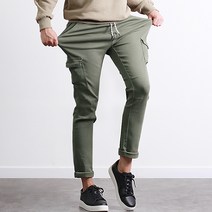[투뎃] 남성용 데일리 스판 카고 코튼 팬츠