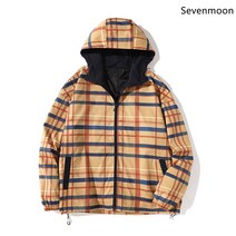 Sevenmoon 남자 재킷 캐주얼 오버핏 후드