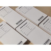 독서메모지 영수증st 100매 receipt bookmark