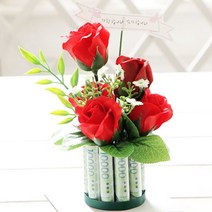 엄마생신 꽃케잌 용돈 선물박스 미니 장미 첫월급 장모님 할머니 어버이날, 바이올렛