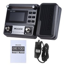 멀티이펙터 mooer ge100 기타 멀티 이펙트 프로세서 이펙트 페달 루프 녹음180초 튜닝 탭 템포 리듬 설정 음향이펙터 1, 우리 플러그