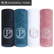 송월타올 프레스티지 40수 180g 호텔수건, 진하늘, 10장