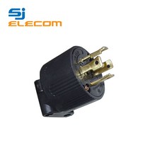 국내산 꽂음 플러그 파워 코드 4P 32A 걸림형 3극 접지형 커버 전기 신주 기업 산업, 신주 꽂음 플러그 4P 32A 걸림 P4531, 1개