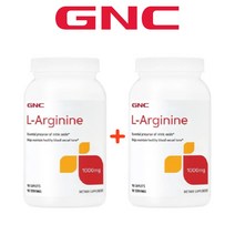 (1+1) 지엔씨 GNC L 아르기닌 아르지닌 알기닌 알지닌 아미노산 L-Arginine 1000mg 90캐플릿 2팩