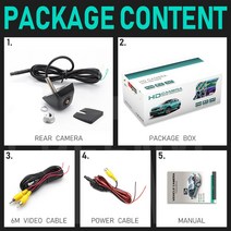 HD AHD 7 인치 12V-36V 차량 백미러 주차 모니터 170 ° 1080P AHD 리버스 백업 카메라 고화질 미러, AHD Camera_4