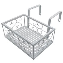 모칸도 베란다 화분걸이대 (직각형 30x20cm) 고리 2개형, 02.화분걸이대(직각형/30x20)_화이트