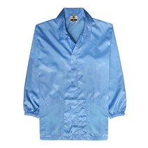 KJ 방진복 사파리 제전복 무진복 제전방진복 클린복 크린룸 반도체 정전기방지 작업복, 스카이블루-M(90)