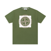 스톤아일랜드 스톤아일랜드 트리크로미아 투 반팔 티셔츠 GREEN OLIVE