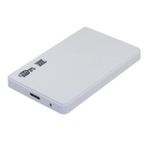 휴대용 도구 무료 외장 하드 드라이브 인클로저 U B ATA III Gb 인치 노트북 HDD D 케이스 지원 UA, USB 3.0 White