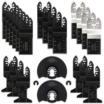 SupKing 24Pcs 메탈 우드 진동톱날 멀티툴 퀵 릴리즈날 디월트 밀워키 포터 케이블 호환 RIDGID 료비 마키타 록웰 시카고 블랙 데커 장인, 24