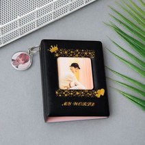32 포켓 북 앨범 Fujifilm Instax instant Mini 11 9 8 7s 70 25 50s 90 미니 필름 3/4 인치 인화지, Black