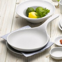 멜라민 핸드링볼 검은색 블랙 고백자 볶음밥 떡볶이 업소용 그릇, 고백자2호