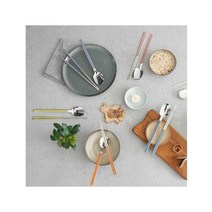 (최고급 세라믹코팅) 아리아 수저세트 (12colors), 브라운