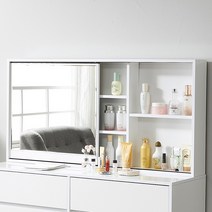 달리빙앤 1200 거울 상부장, 화이트