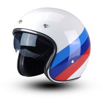 오픈페이스헬멧 WLT 사계절 클래식 오토바이헬멧, XL, BMW플라워