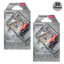 후지 필름 FUJIFILM 카메라 후지 필름 인스탁스 미니 11 돌 회색 디자인 8 9 7s 25 26 70 90 인스턴트 카메, 02 20 Sheets