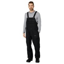 Volcom 남성용 Roan Bib 오버롤 스노우보드 팬츠 다크 티크 S3, Black S3_X-Small