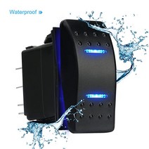 캠핑카 부품 방수 로커 스위치 7 핀 DPDT 토글 On-off-on 12V 더블 라이트 점퍼 와이어 수정 부품 자동차 R, 한개옵션0