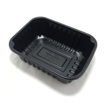 한통 PSW-19156 사각실링용기 1100ml 블랙 900개 단품, 1개