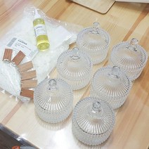 천연소이캔들 DIY/캔들 1kg만들기/메리고 6개 set, 코튼블라썸