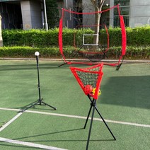 야구네트 휴대용 피칭네트 배팅네트 야구망 배팅기 야구연습네트 피칭망 접이식 티볼 배팅티 볼바구니 볼 보관대, 볼티