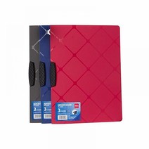 DELI 델리 린피니 클립 레포트화일 파일보관 대학생 밴드파일 A4, 블랙(E5450)