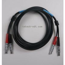 측정 기기 레벨기 듀얼 RG174 용 동축 UT 케이블 LEMO 00 to for NDT instruments