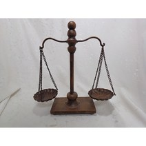 빈티지 금속 양팔저울 법과 정의 천칭자리 디스플레이 장식-상리#3307