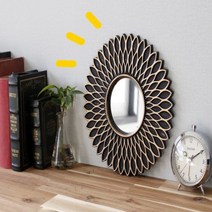 [iswas] [2HOT] 미니 원형 거울, 색상:단조 골드