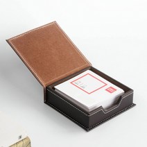 모클 레더 메모함 사무실 데스크 메모지 보관함, 상세페이지 참조, 상세페이지 참조