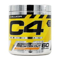 Cellucor 셀루코어 C4 오리지날 프리워크아웃 60서빙 7가지 맛 옵션, 390g, 60서빙 1개입