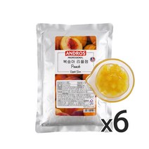 앤드로스 복숭아 리플잼, 1kg, 6개