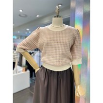 ab.f.z@ 포포 라운드 5부 배색 짜임니트 AEX4HW68J