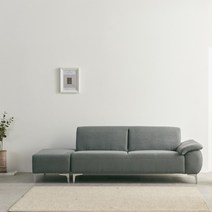 [10월9일] 케미 아쿠아텍스 3인용 소파 스툴 무료 증정 방문설치 이지클린 카우치형 패브릭 쇼파, 머드 팔걸이 좌형