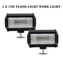 지게차작업등 레드라인 경고등 자동차 Sportlight LED 작업 표시 줄 오프로드 홍수 조명 운전 헤드 라이트 457Inch 램프 콤보 빔 12V 24V ATV SUV, A 2 pcs 72w flood, 없음