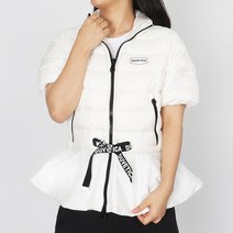 듀베티카 여성 GooseDown 패딩 반팔 패딩 사밀리아 화이트블랙