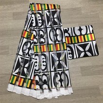 인도원단 아프리카 소재 앙카라 새틴 오간자 원단 여성용 실크 드레스 3 야드 L112286, 06 브라운_01 6 야드